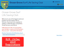 Tablet Screenshot of oceangroveslsc.asn.au